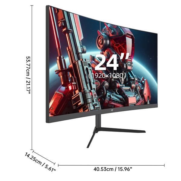 Monitor curvo para juegos KTC FHD de 24" de 165 Hz/180 Hz y 1000 R | H24S17
