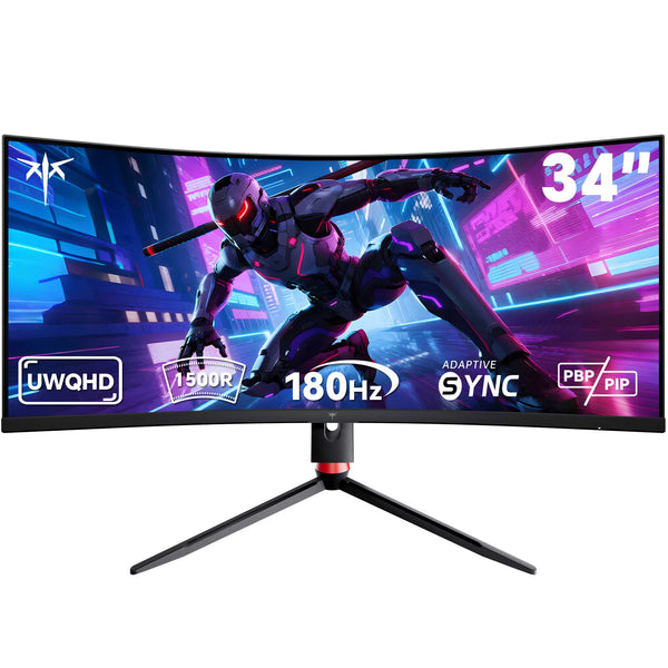 Monitor curvo para juegos KTC 34" 2K 180Hz/1ms 1500R | H34S18S