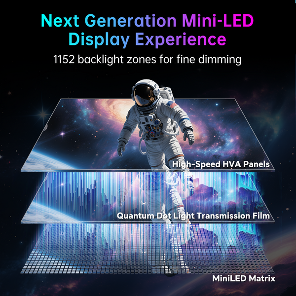 Monitor para juegos KTC Mini LED HDR1400 de 27", 4K y 160 Hz | M27P6